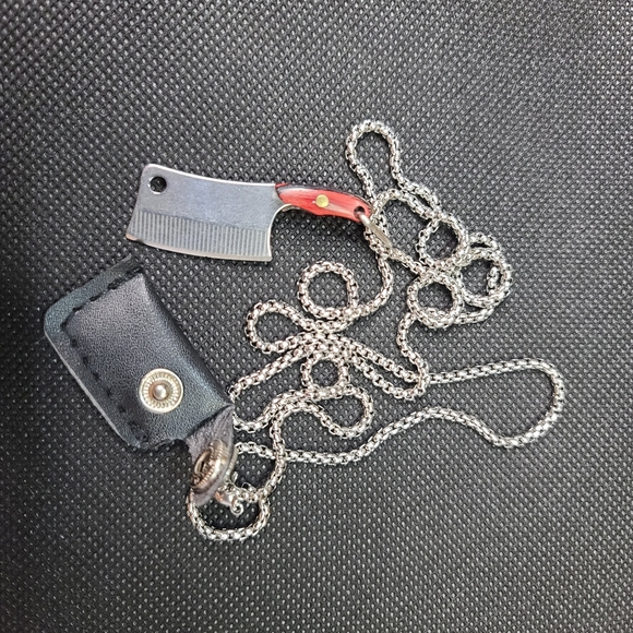 Stainless Steel Butcher Knife Hatchet Cleaver Wood - Picture 7 of 12